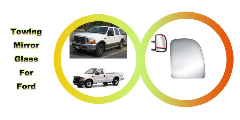 WLLW Mirror Glass Replacement for Ford E150/250/350/F250/F350/F450 Passenger Side - Image 4